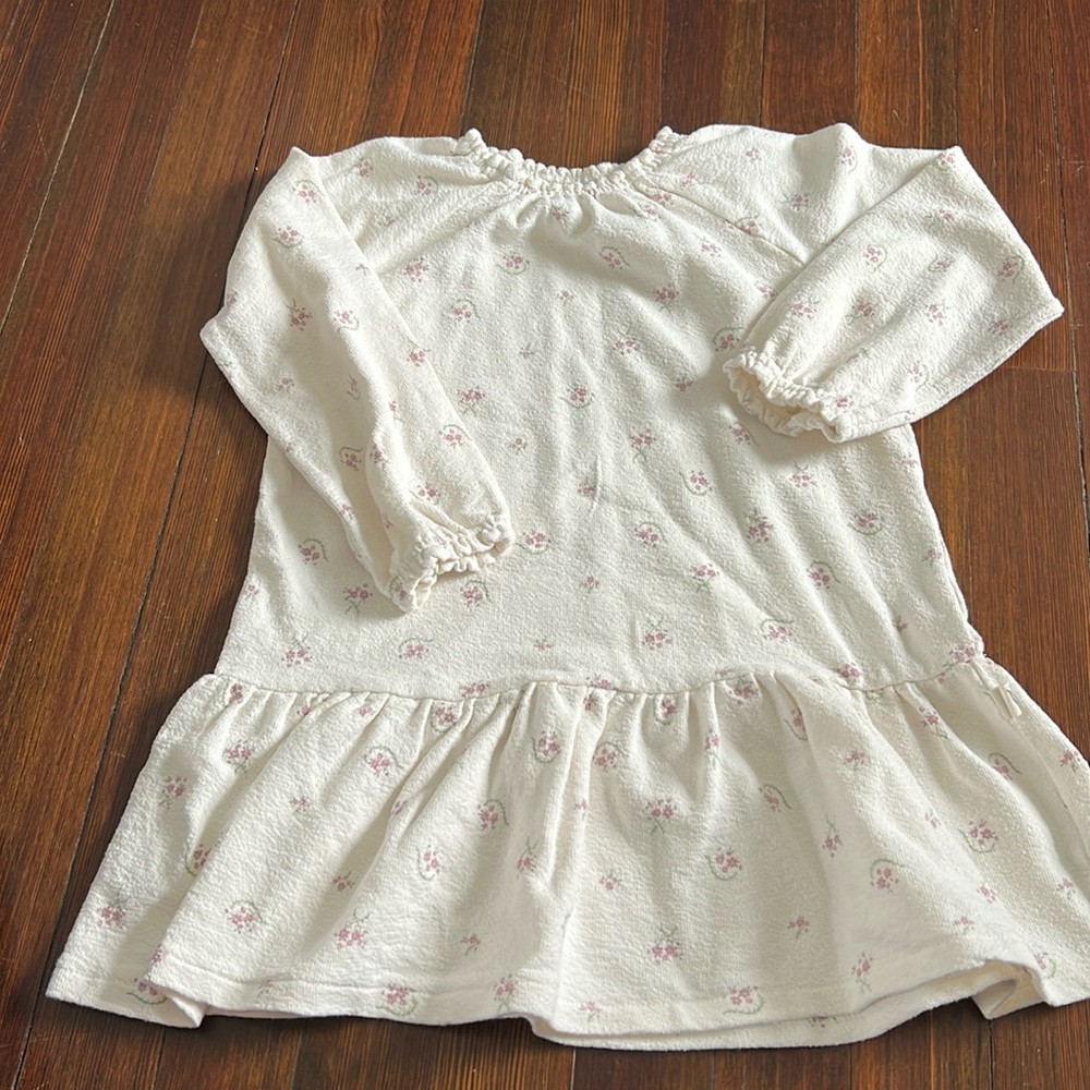 Ivory floral dress